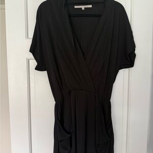 Elegant Black Wrap Dress